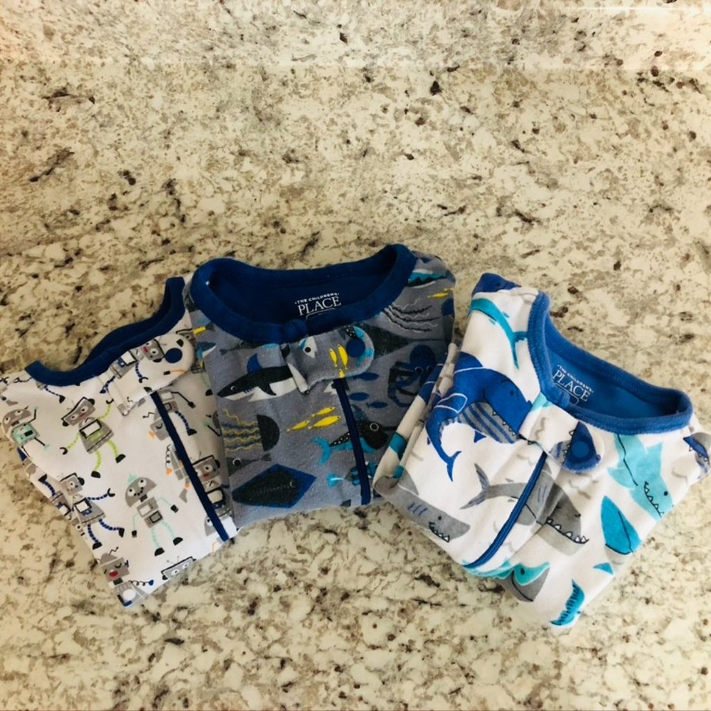 The Children's Place One-Piece Pajamas, Set of 3